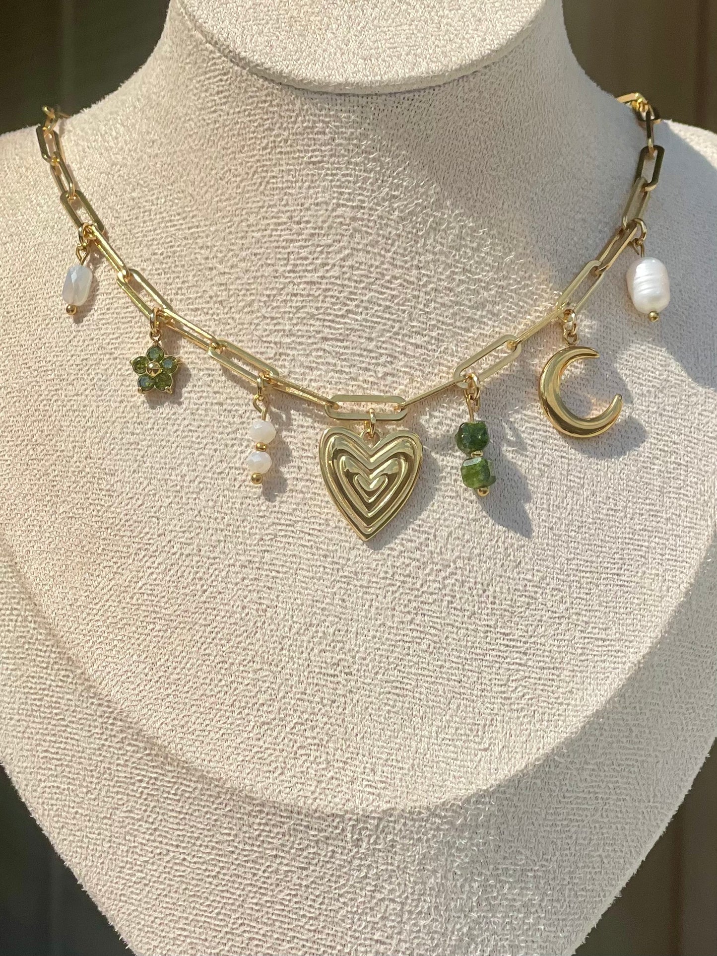 COLLIER À CHARM - MAILLE TROMBONE
