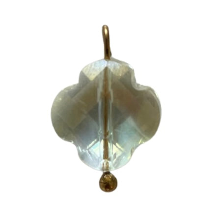 CHARM 116 / Trèfle - 12 mmx17mm - Transparent