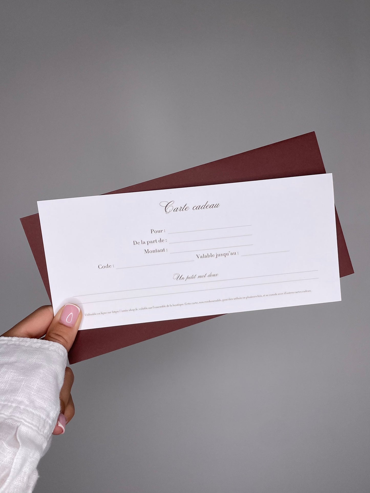 Carte cadeau - ÔMIA