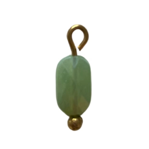 CHARM 101 / Perle rectangulaire - 5mmx14mm - Vert