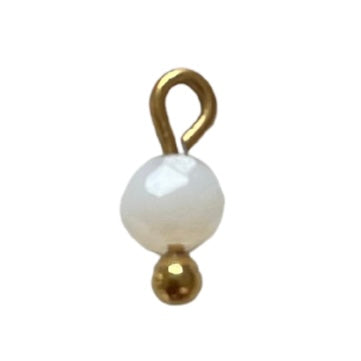 CHARM 105 / 1Perle - 4mmx10mm - Blanc