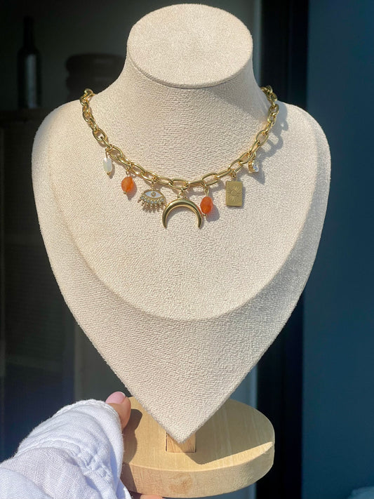 COLLIER À CHARM - MAILLE RONDE