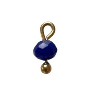 CHARM 107 / 1Perle - 4mmx10mm - Bleu