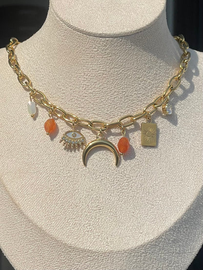 COLLIER À CHARM - MAILLE RONDE