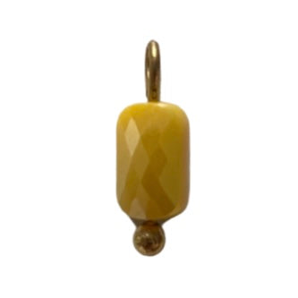 CHARM 25 / Perle rectangulaire - 5mmx14mm - Jaune