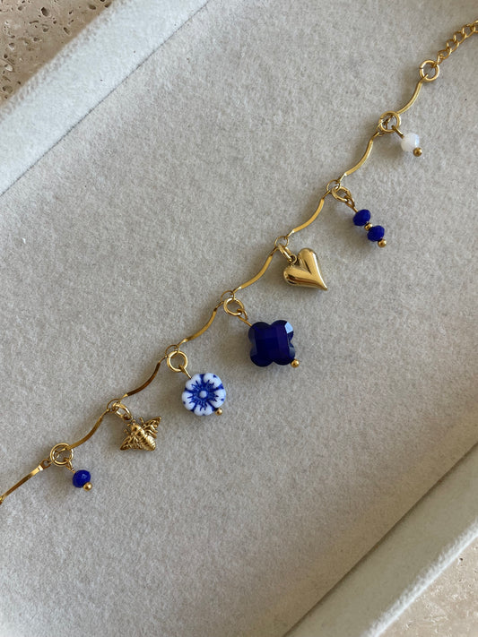 BRACELET À CHARM - MAILLE COURBÉ