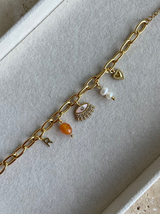 BRACELET À CHARM - MAILLE RONDE
