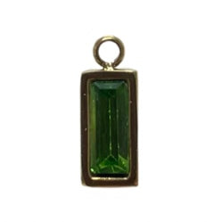 CHARM 113 / Rectangulaire - 11x4mm - Vert