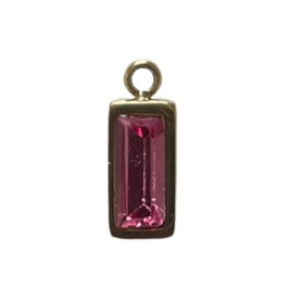 CHARM 114 / Rectangulaire - 11x4mm - Rose