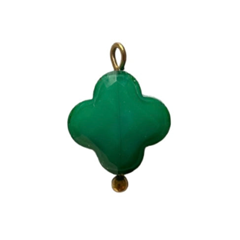 CHARM 99 / Trèfle - 12 mmx17mm - Vert foncé