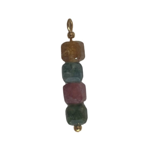 CHARM 2 / 4Perles cubes - 5mmx25mm