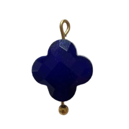 CHARM 119 / Trèfle - 12 mmx17mm - Bleu