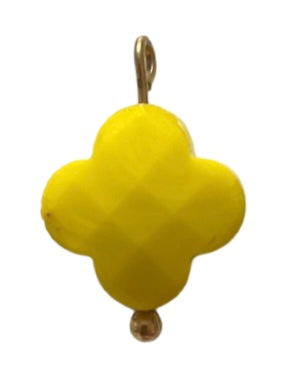 CHARM 118 / Trèfle - 12 mmx17mm - Jaune