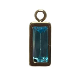 CHARM 115 / Rectangulaire - 11x4mm - Bleu