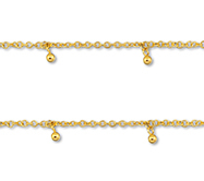 Chaine maille avec boule - Collier