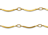 Chaine maille courbé - Collier