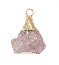 CHARM 38 / Quartz rose 1 - 21-25x13-18mm